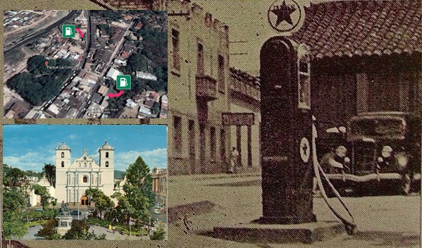 En el mero centro se cargaba de gasolina a los carros